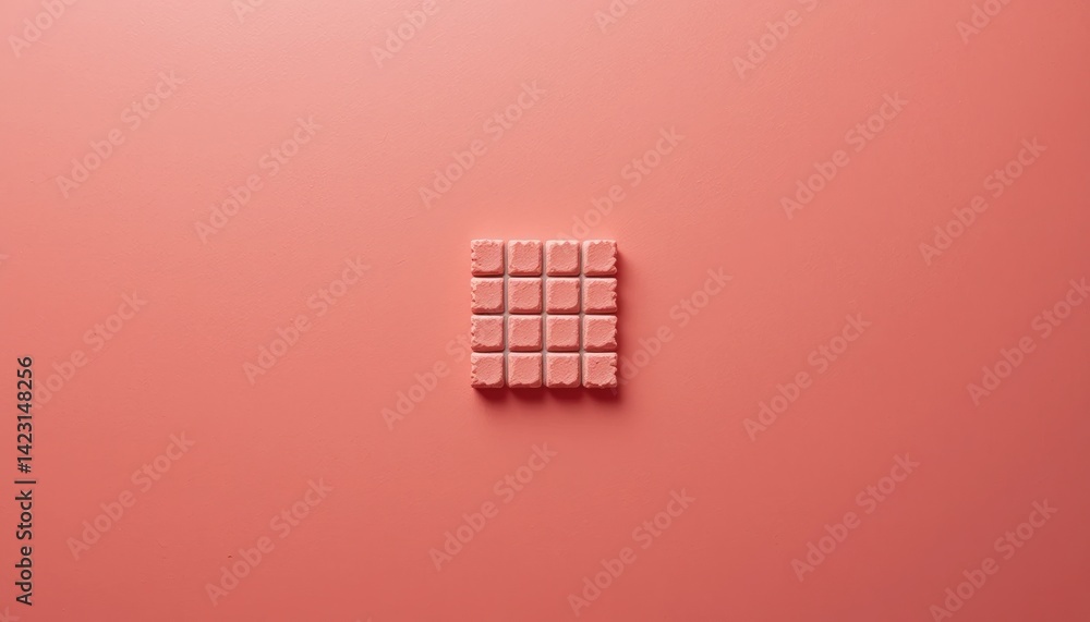 Poster minimalist design inspiration studio setting digital art soft color palette top-down view contempora