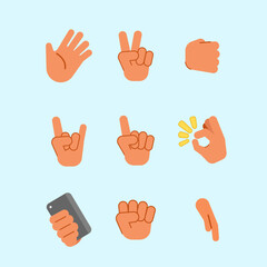 Fototapeta premium Hand collection concept