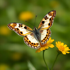 Fototapeta premium Butterfly realistic isolated