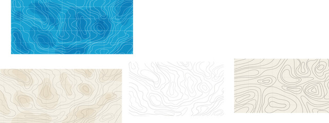 Topography map line contour territory, abstract landscape texture with grigs. Cartography map land or sea, geographic geometric sketch.