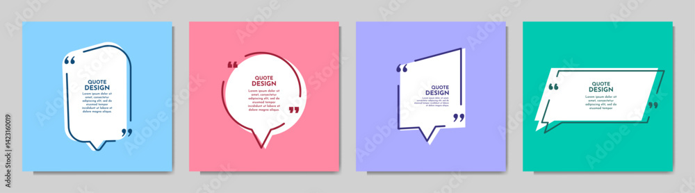 Fototapete vector illustration. decorative backgrounds set. design for business card, promotion, social media t