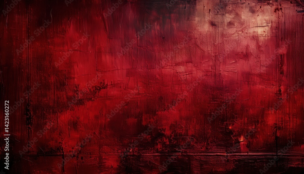 Aufkleber dark red textured abstract painting perfect for halloween themed designs, web design, print media, o