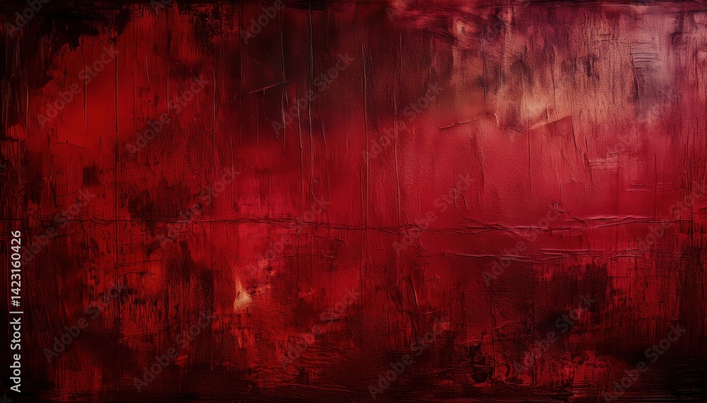 Aufkleber dark red textured abstract painting perfect for halloween themed designs, web design, print media, o