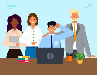 Team Finishing a Successful Project