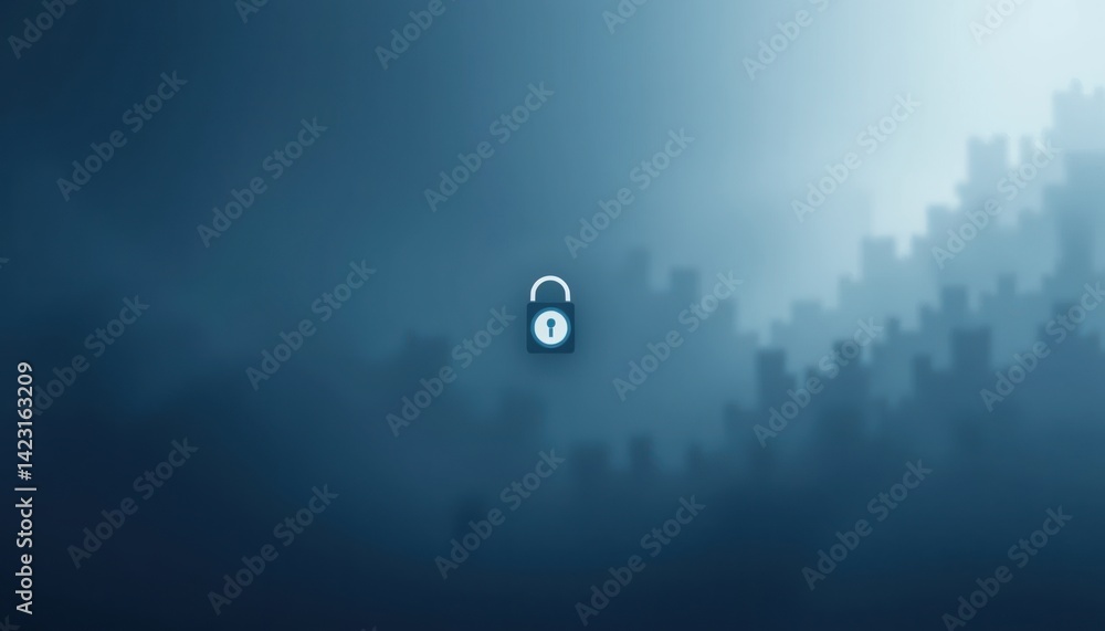 Poster unlocking digital security understanding data protection measures cybersecurity basics online safety