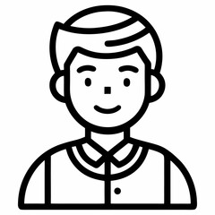 Freelancer black outline icon without background