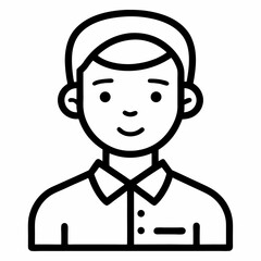 Freelancer black outline icon without background