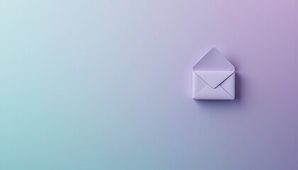Sending digital communication abstract background email envelope minimalist design top-down view modern concept for enhanced connectivity