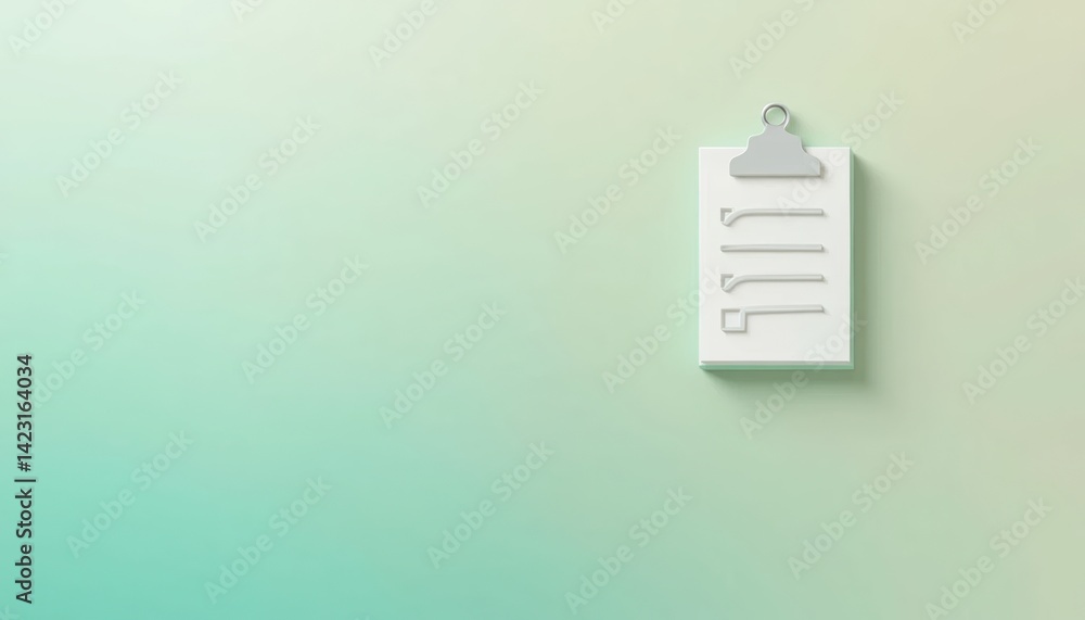 Aufkleber organizing tasks with a checklist office space digital content minimalist environment overhead view 