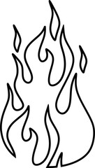 Hand Drawn Line Fire