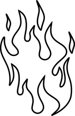 Hand Drawn Line Fire