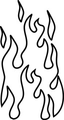 Hand Drawn Line Fire