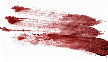 red paint stroke texture for halloween design, abstract blood smear for web, print, branding, and graphic resources, high quality vector illustration