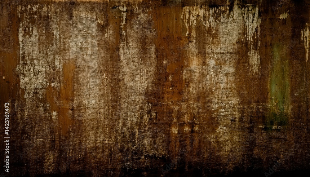 Poster abstract brown texture with eerie dark tones, perfect for halloween themed design, print, and web gr
