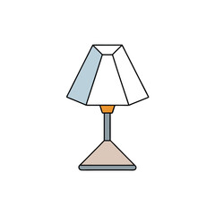 Obraz premium table lamp isolated on white