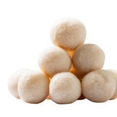 Raw fish balls for culinary presentation food photography clean aesthetic