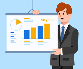 Business Plan Presentation Illustration