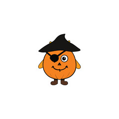 Obraz premium halloween pumpkin witch
