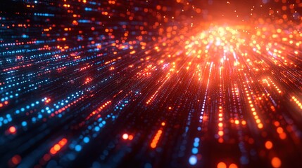 Obraz premium Abstract Digital Light Trails