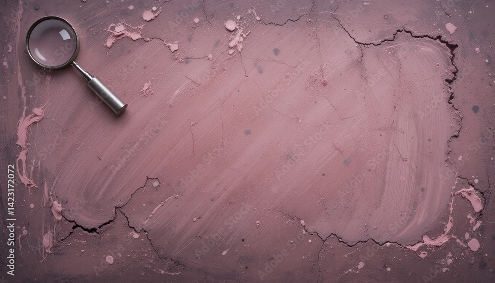 Poster exploring textured surfaces artist's studio high-resolution image creative environment overhead view