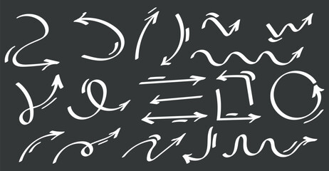 Line kid pencil color brush hand drawn chalk vector element set. Texture brush chalk stroke kid heart, star, arrow element hand drawn sketch scribble
