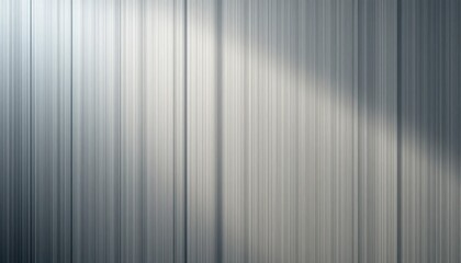 Fototapeta premium Dynamic light reflection on metallic surface industrial setting abstract photography minimalist design close-up view contemporary art