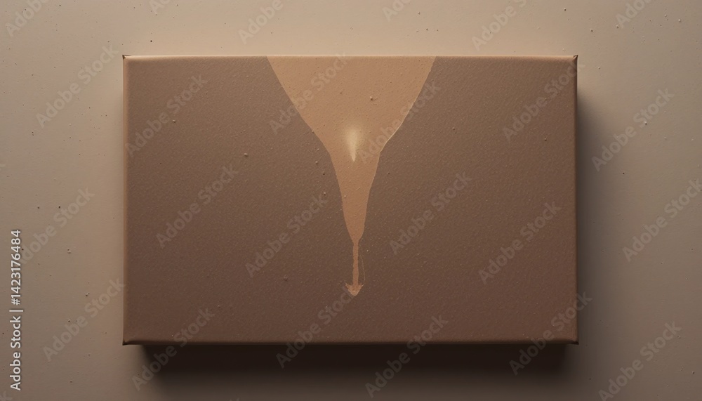 Poster artistic drip technique unveiled studio setting visual art exploration soft tones close-up creative 