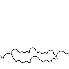 Cloud Outline Decoration