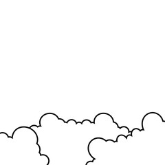 Cloud Outline Decoration
