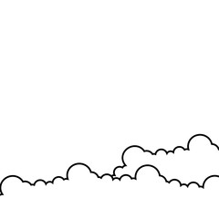 Cloud Outline Decoration