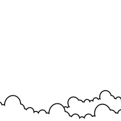 Cloud Outline Decoration
