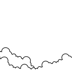 Cloud Outline Decoration