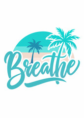 summer holiday vector illustration t-shirt