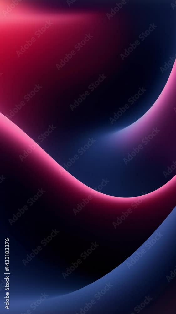 Poster Abstract Light Waves Background with Smooth Gradient and Elegant Flow