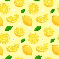 Seamless Summer Fruits Pattern, Backgrounds, Digital Paper