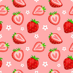 Seamless Summer Fruits Pattern, Backgrounds, Digital Paper