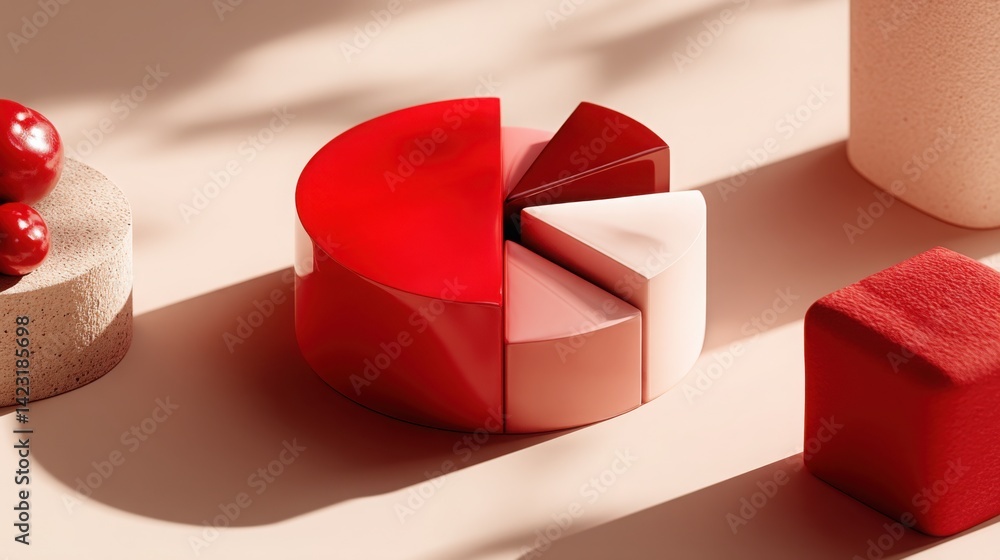 Poster heartfelt red and white hearts representing love and unity in a simplistic yet meaningful visual com
