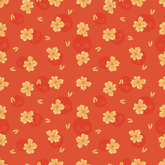 Abstract prints in the minimalist style. Botanical style with flowers and leaves. Patterns from the flower market.