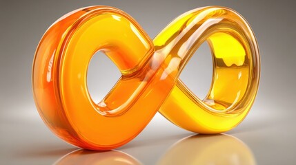 Elegant infinity symbol emphasizing continuous communication and connection in a modern digital context for design elements