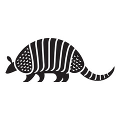 Desert animal silhouette of armadillo in sharp and clean vector style – armadillo silhouette – armadillo vector – armadillo illustration – silhouette of armadillo – armadillo icon

