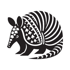 Unique silhouette of armadillo – natural and raw design for animal stock categories – armadillo silhouette – armadillo vector – armadillo illustration – silhouette of armadillo – armadillo icon

