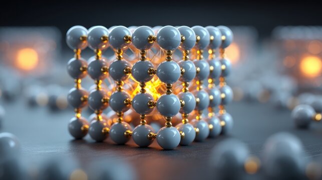 A bunch of white balls representing unity and cohesion in a creative concept of data analysis and performance metrics visualization