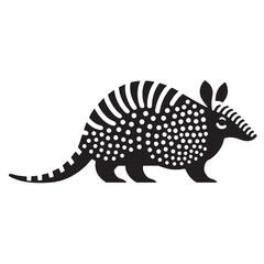 High-quality armadillo silhouette vector design for rustic and desert wildlife themes – armadillo silhouette – armadillo vector – armadillo illustration – silhouette of armadillo – armadillo icon

