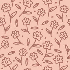 Floral seamless pattern design vector