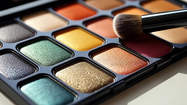 Discovering vibrant colors and textures in makeup palettes to enhance beauty with stunning shades