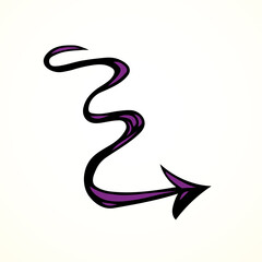 Obraz premium Arrow symbol. Vector drawing icon