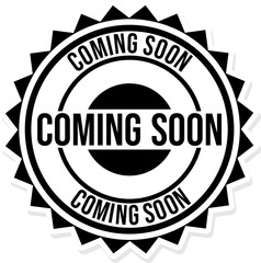 Coming Soon Text Sticker 