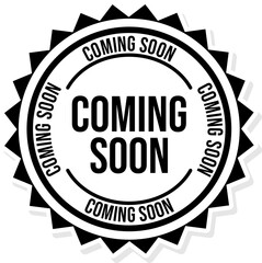 Coming Soon Text Sticker 