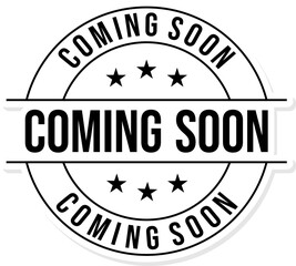 Coming Soon Text Sticker 