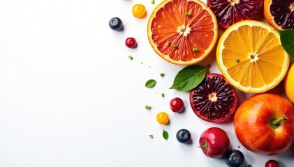 Assortment of dried fruits, showcasing texture and color on pure white , banana, coconut
